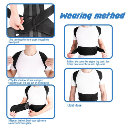 Ultimate Adjustable Posture Corrector & Back Support Brace 