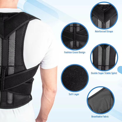 Ultimate Adjustable Posture Corrector & Back Support Brace 